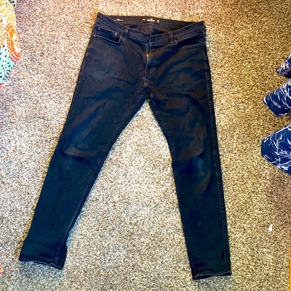 Hollister Skinny Black Mens Jeans